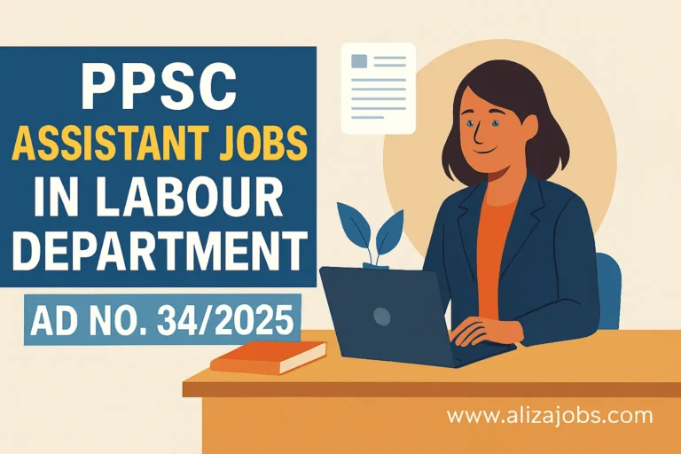 PPSC Assistant Jobs in Labour Department