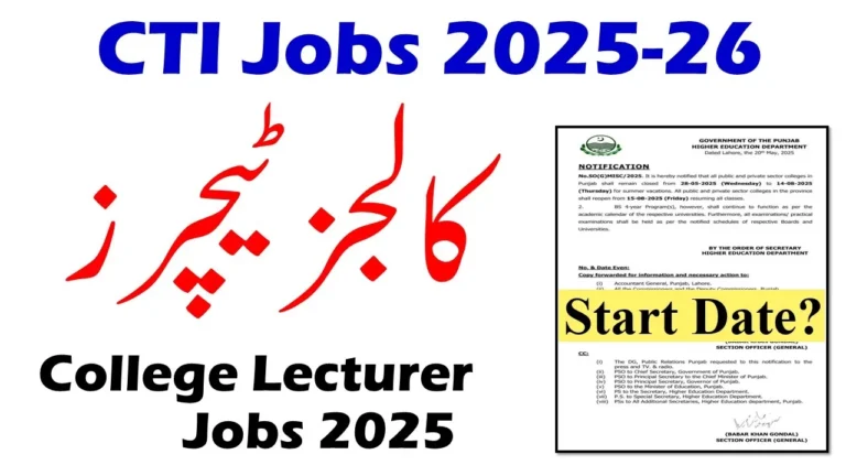 College Teaching Interns (CTIs) Jobs