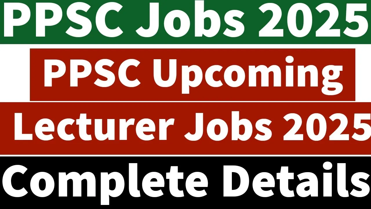 PPSC Upcoming Jobs 2025