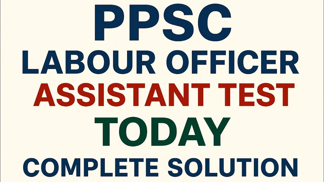 Today Labour Officer Complete Solved Paper 2025